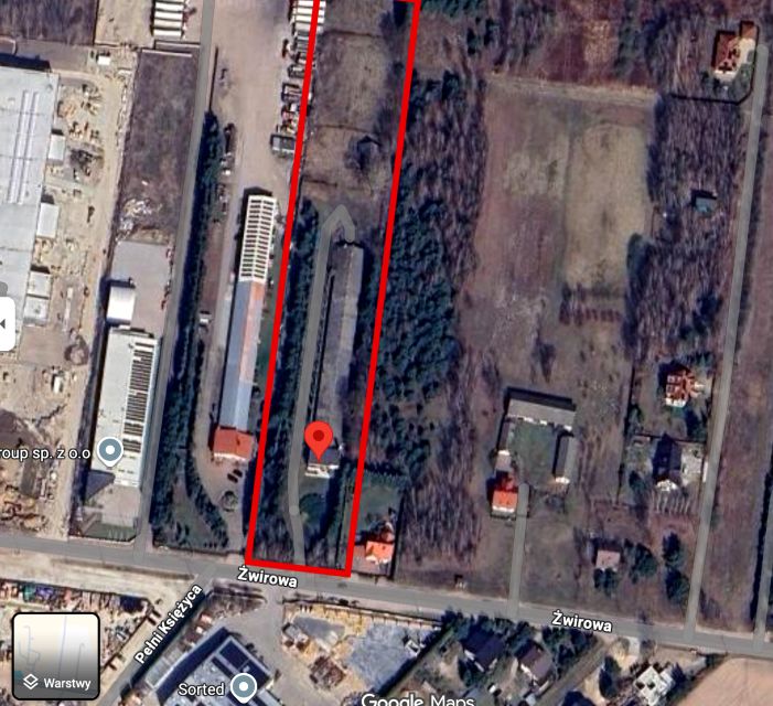 Działka inwestycyjna Wilcza Góra