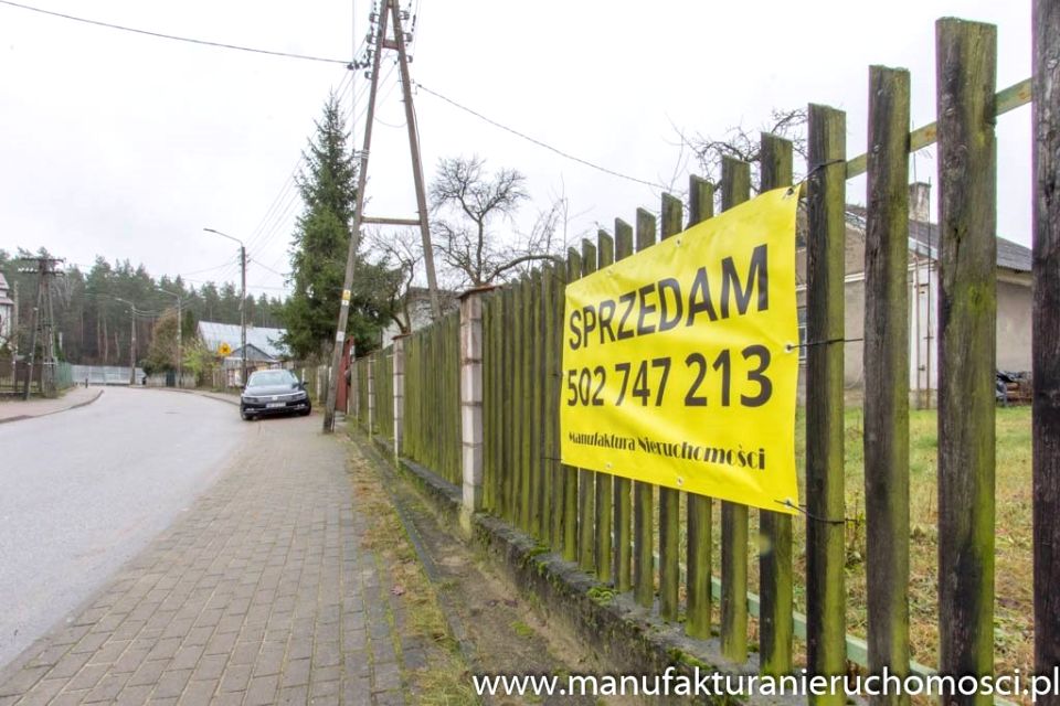 Ogrodzona działka sprzedam