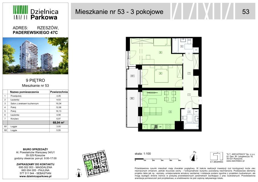 Mieszkanie Parkowa, ul. Ignacego Paderewskiego 51