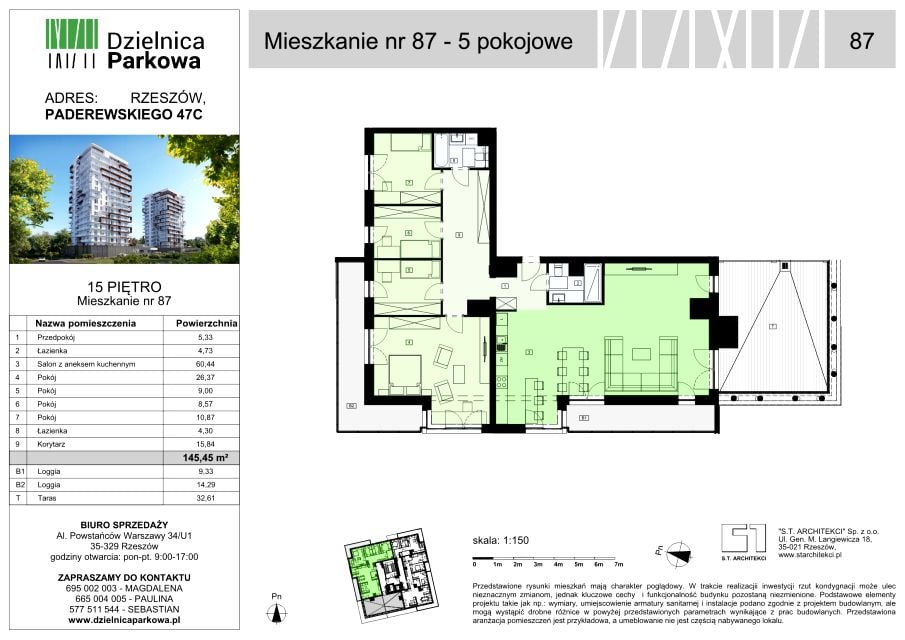 Mieszkanie Parkowa, ul. Ignacego Paderewskiego 51