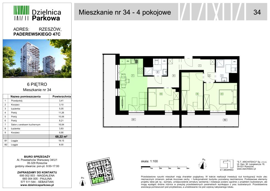 Mieszkanie Parkowa, ul. Ignacego Paderewskiego 51