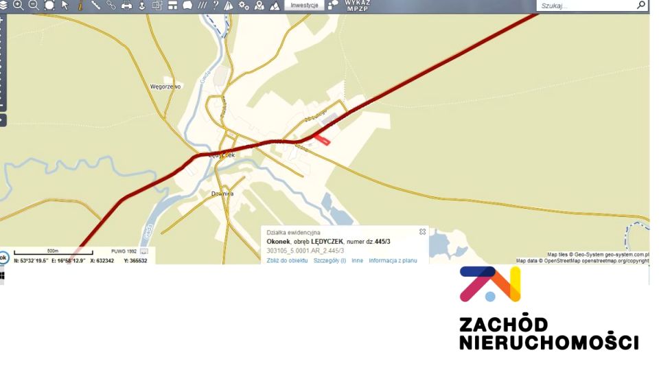 Działka budowlana Lędyczek