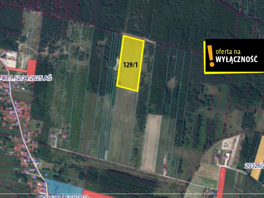 Działka rolna Jasień