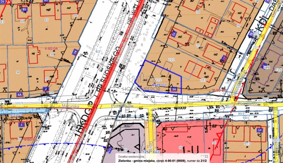 Działka usługowa Zielonka