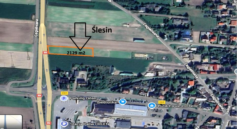 Działka budowlana Ślesin