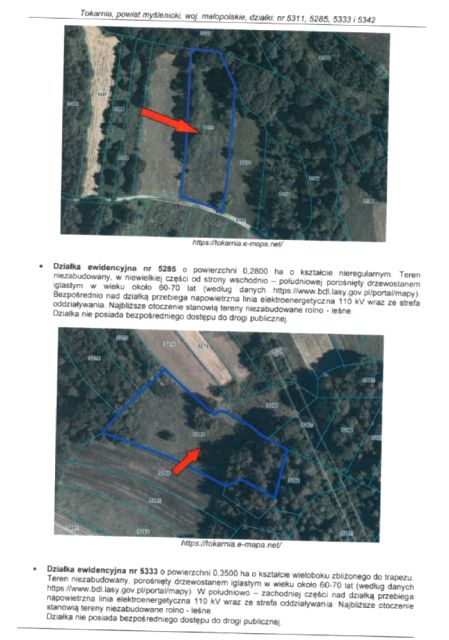 Działka rolna Tokarnia