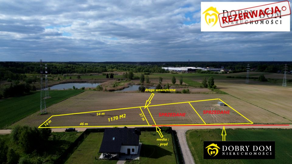 Działka budowlana Brończany