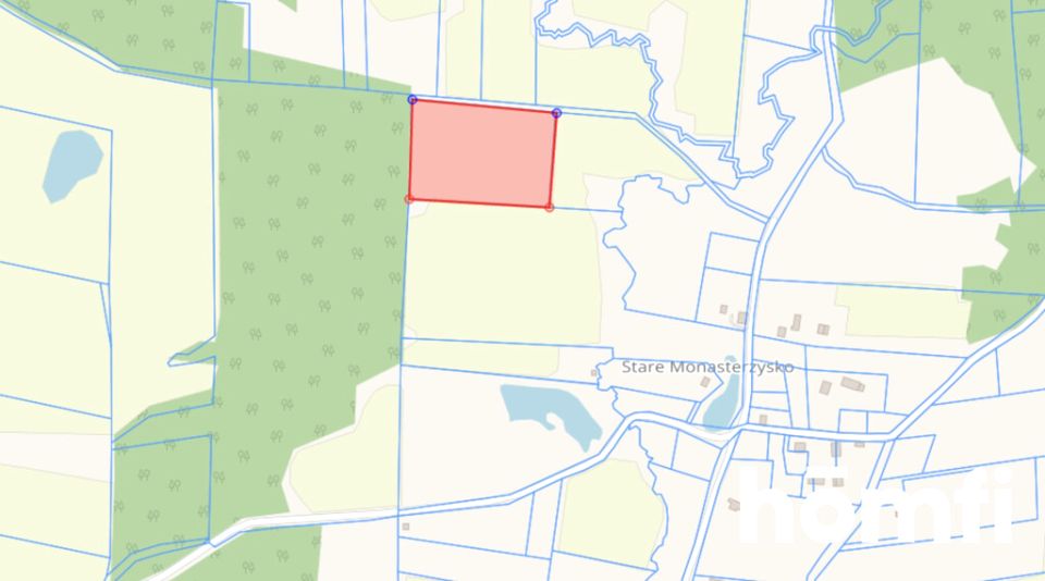 Działka rolna Stare Monasterzysko