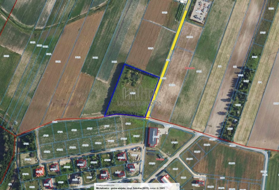 Pusta działka Sokołów