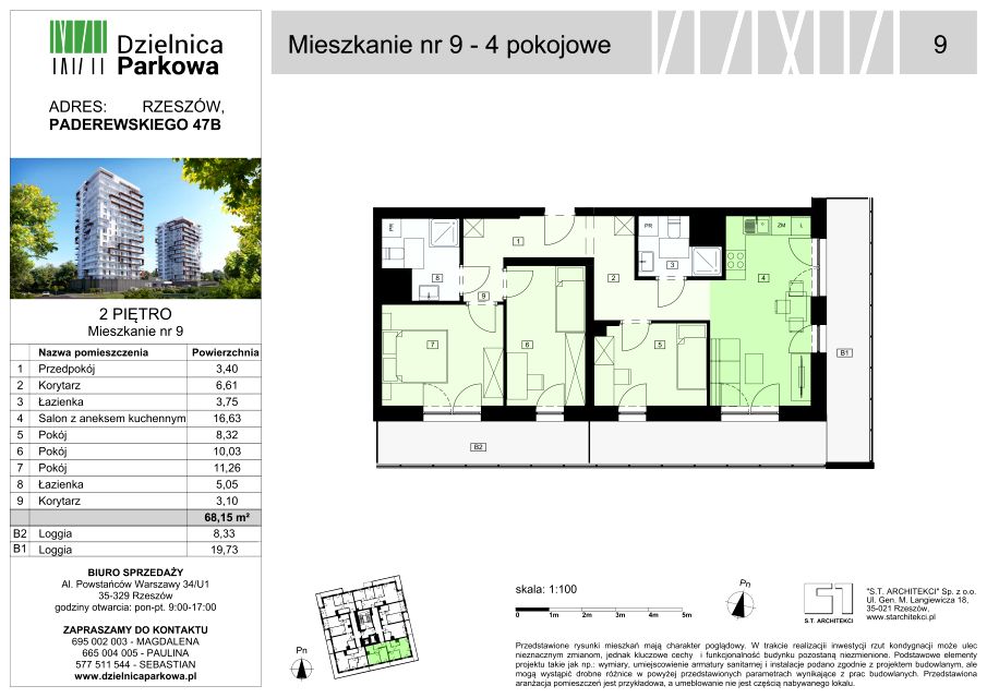 Mieszkanie Parkowa, ul. Ignacego Paderewskiego 51