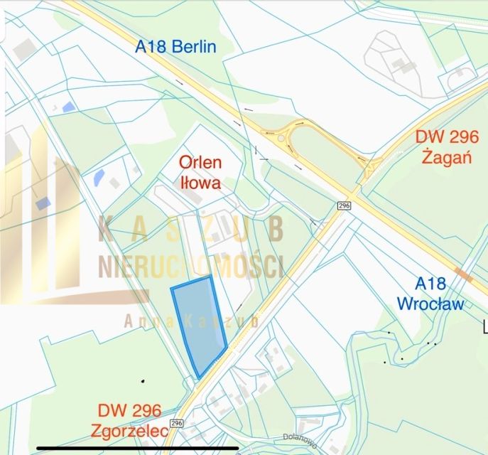 Działka usługowa Czyżówek