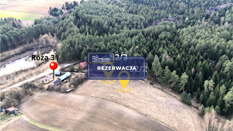 Działka budowlano-rolna Róża