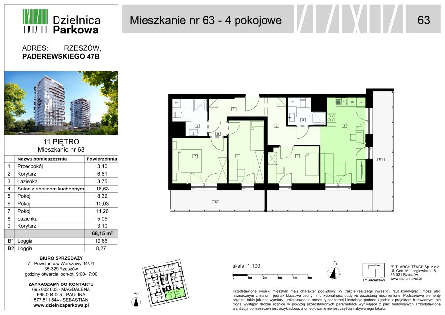 Mieszkanie Parkowa, ul. Ignacego Paderewskiego 51