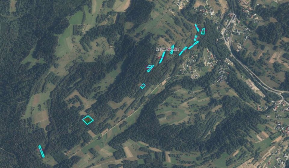 Działka rolna Raba Wyżna