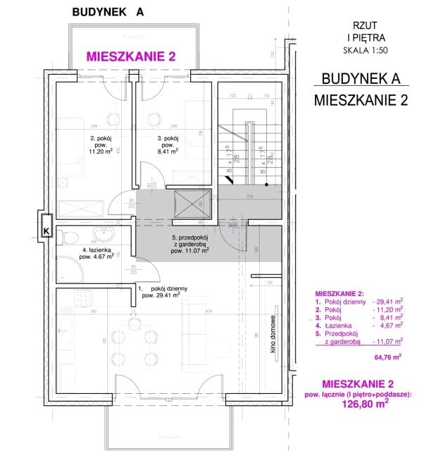 Mieszkanie Krzęczków - Łychów, ul. Konfederatów Barskich