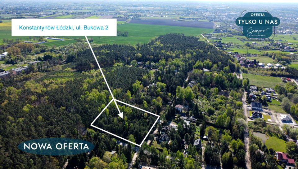 Działka usługowa Konstantynów Łódzki