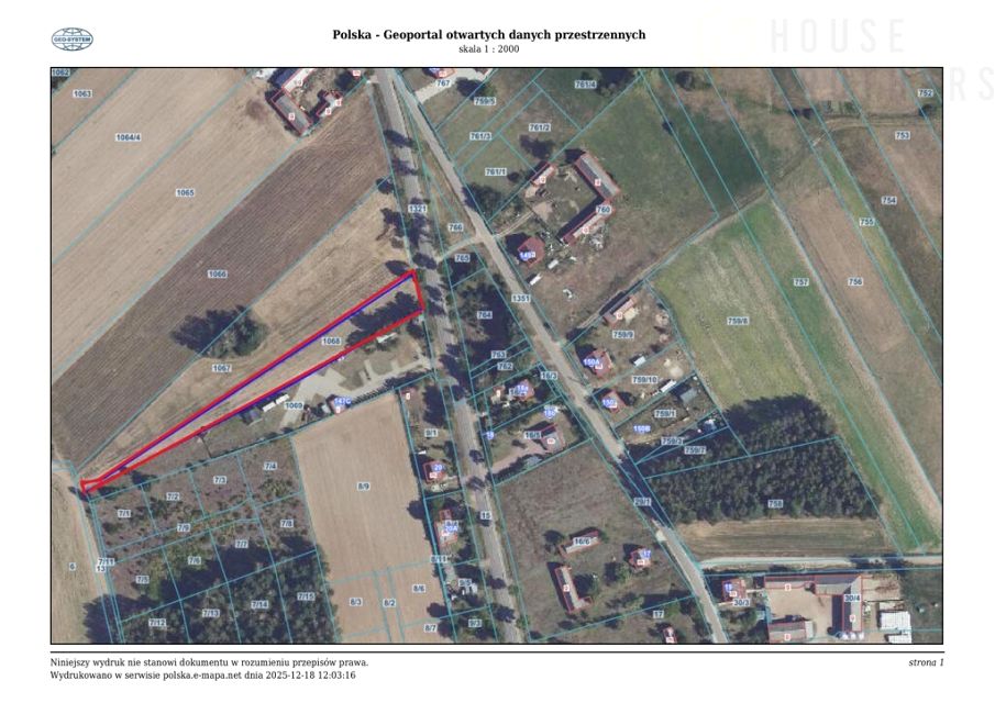 Działka budowlana Borawe