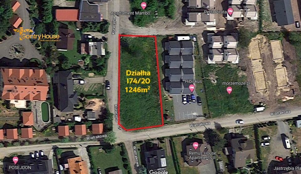 Działka usługowa Jastrzębia Góra