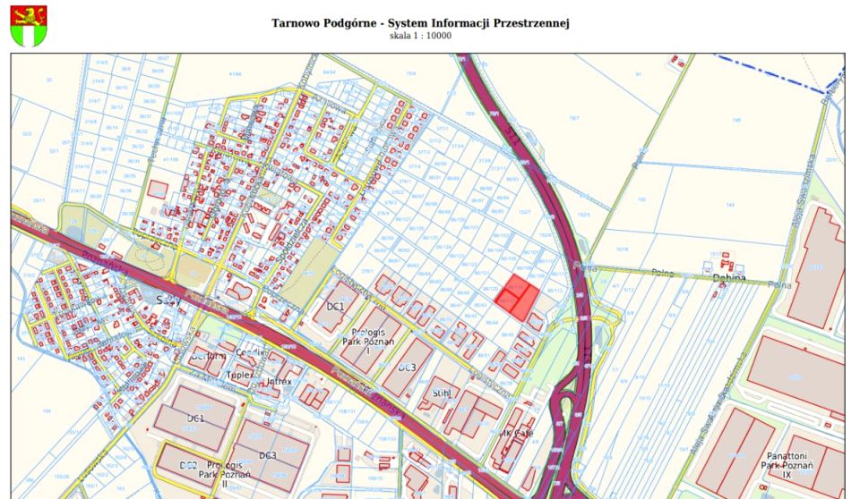 Działka inwestycyjna Sady