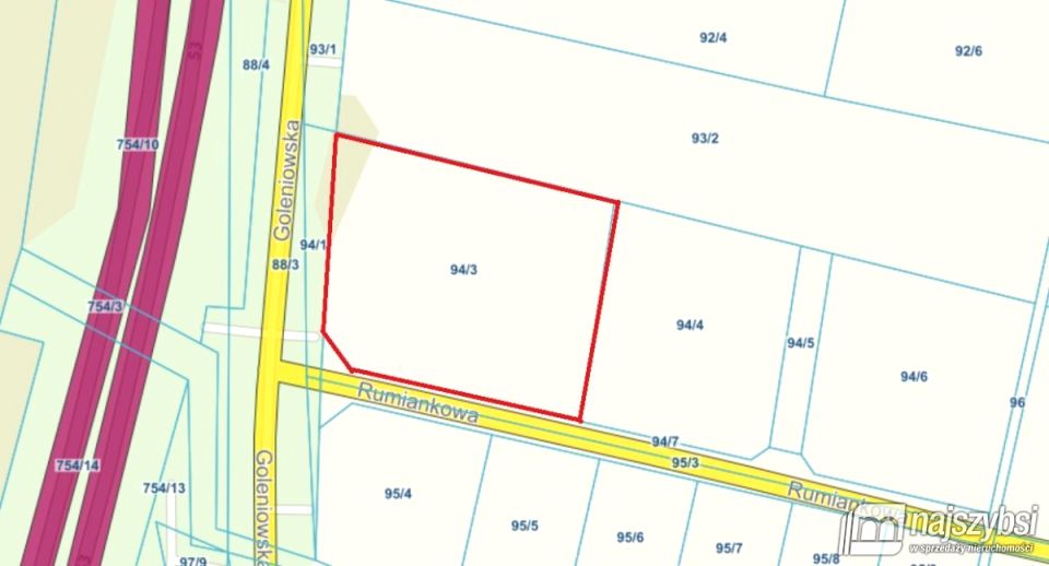 Działka inwestycyjna Miękowo