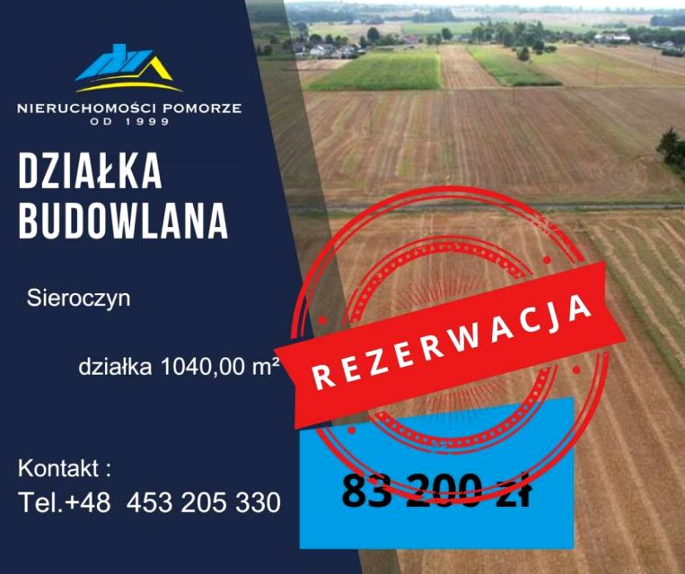 Działka budowlana Sieroczyn