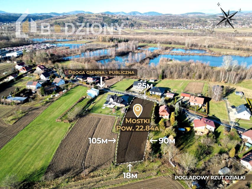 Działka budowlana Mostki