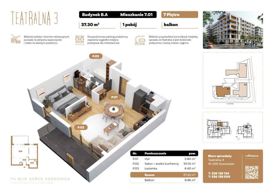 Mieszkanie Śródmieście, ul. Teatralna 3