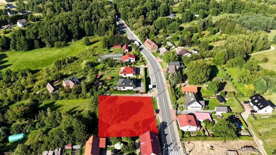 Ogrodzona działka Ostrowiec