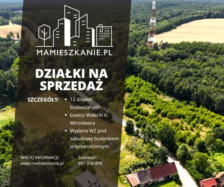 Działka nad jeziorem