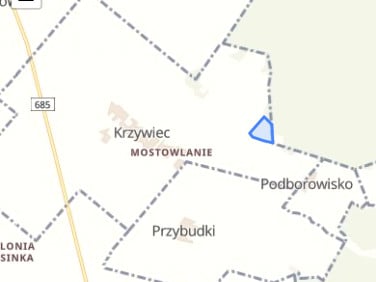 Działka PODBOROWISKO