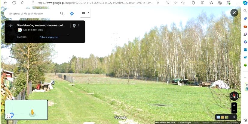 Działka budowlana Kolonie Stanisławów