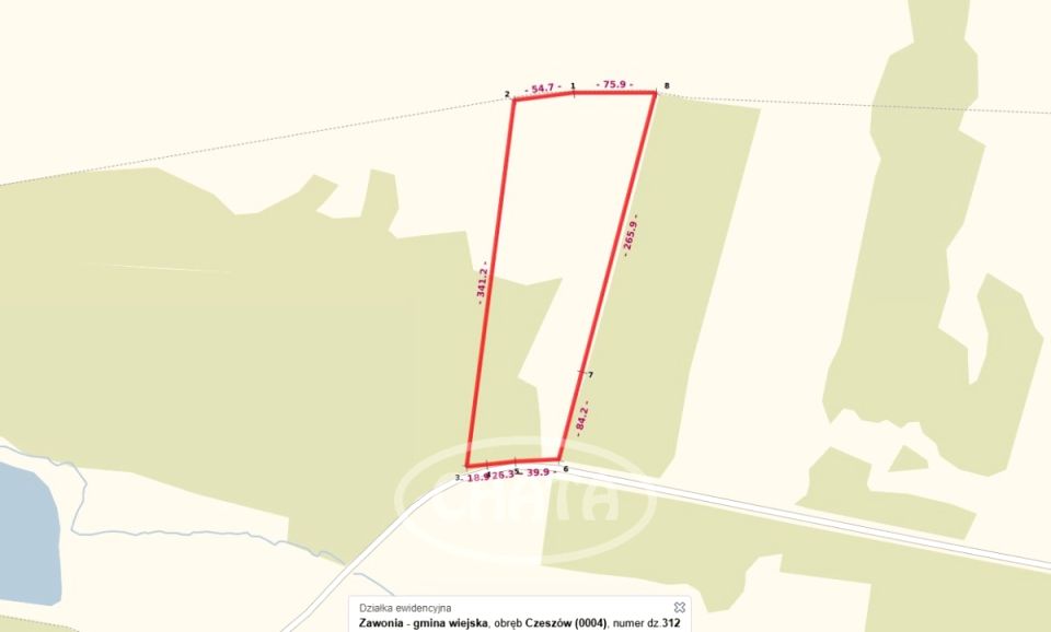 Działka rolna Czeszów