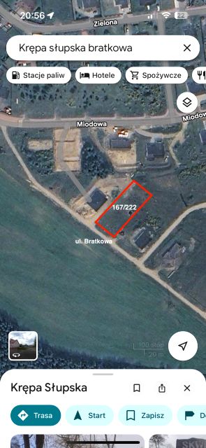 Działka budowlana Krępa Słupska sprzedam