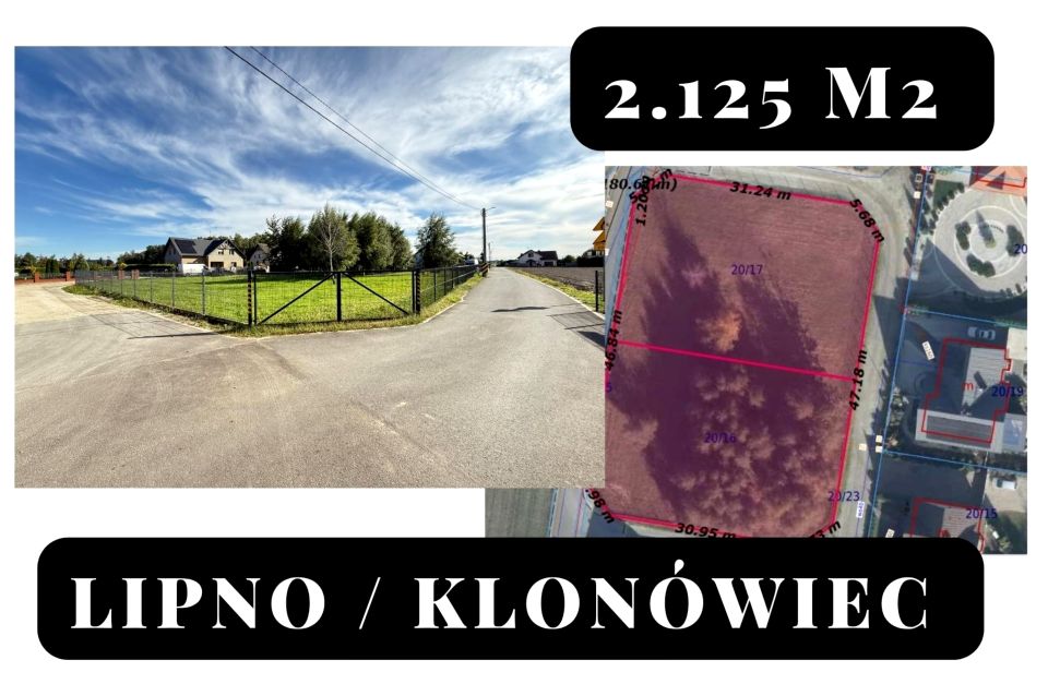 Działka budowlana Lipno