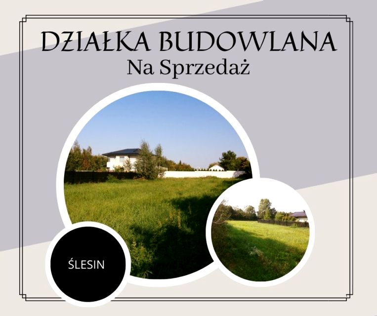 Działka budowlana Ślesin