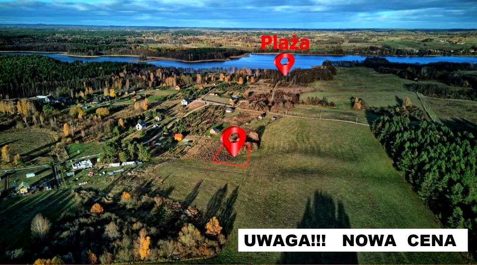 Działka nad jeziorem