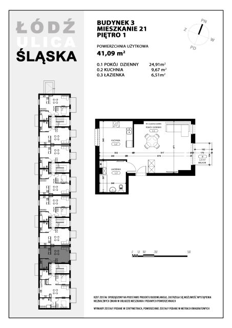 Mieszkanie Chojny-Dąbrowa, ul. Śląska 39