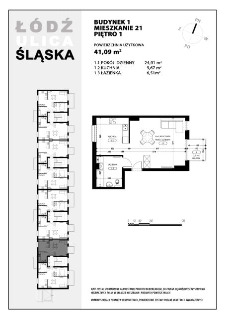 Mieszkanie Chojny-Dąbrowa, ul. Śląska 39
