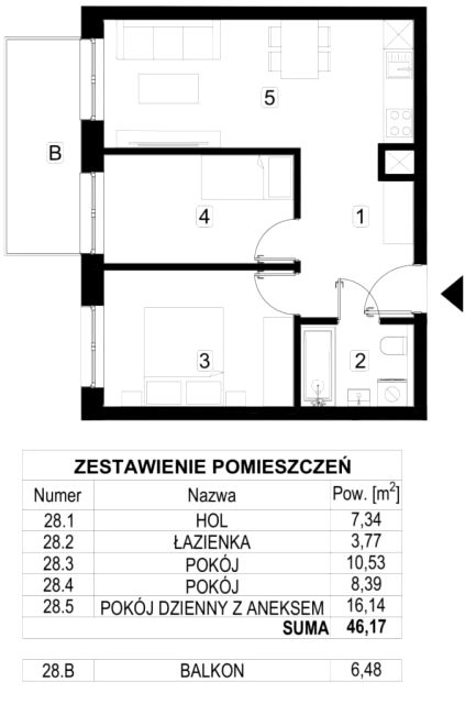 Mieszkanie Bogucice, ul. Kopalniana 7