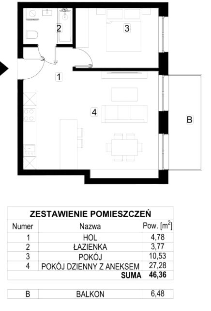 Mieszkanie Bogucice, ul. Kopalniana 7