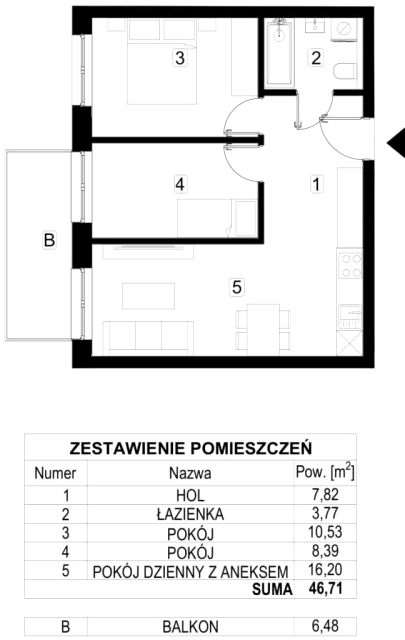 Mieszkanie Bogucice, ul. Kopalniana 7