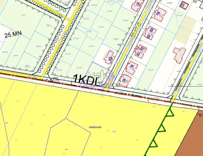 Działka budowlana Głosków