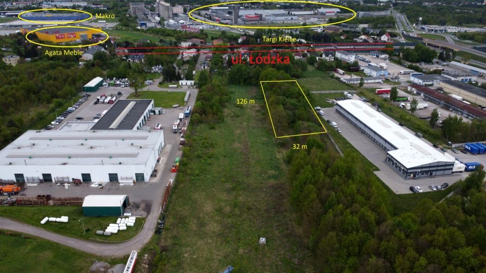 Działka inwestycyjna Kielce