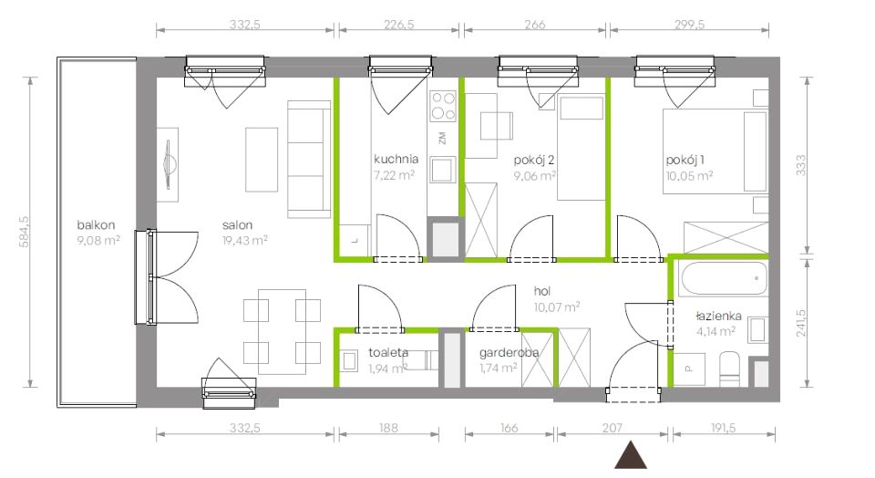 Mieszkanie apartamentowiec sprzedaż