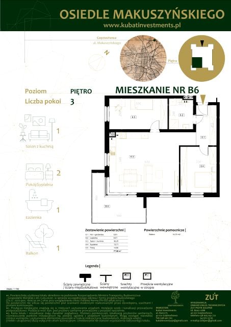 Mieszkanie Północ, ul. Makuszyńskiego 45