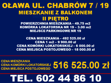 Mieszkanie Oława sprzedaż