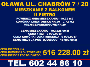 Mieszkanie Oława sprzedaż
