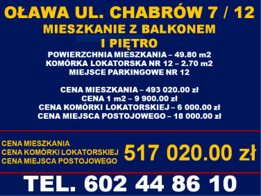 Mieszkanie Oława sprzedaż