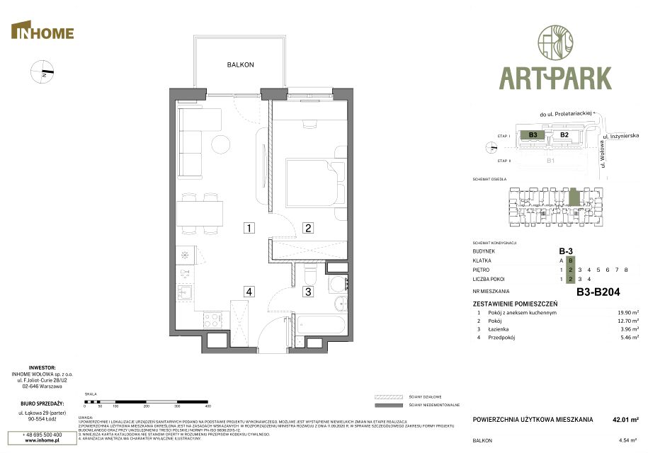 Mieszkanie Stare Polesie, ul. Wołowa 4A