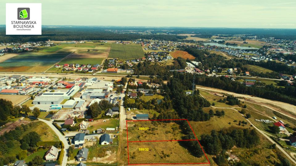 Działka usługowa Kiełpino